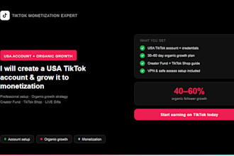create a verified USA tiktok account fully eligible for tiktok monetization