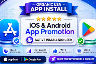 provide real ios app reviews, app store ratings, app installs and promo videos