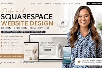 do squarespace website, squarespace design, squarespace redesign website expert