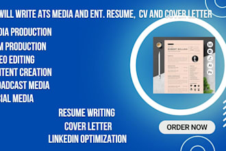 write ats media and entertainment resume