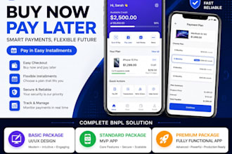 build buy now pay later bnpl fintech app with installment payment system