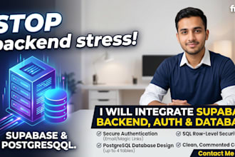 setup supabase backend, authentication, and database for your website