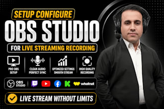setup configure obs studio for live streaming recording