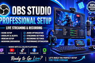 set up obs studio for professional live streaming or recording