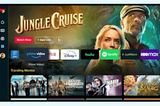 do smart tv, roku, fire TV, android TV ott app with svod vod live stream