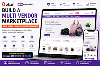 design wordpress multi vendor marketplace using dokan
