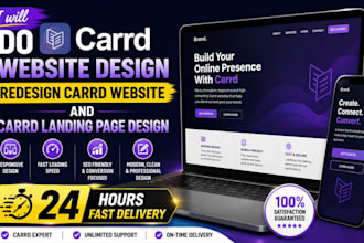 do carrd website design redesign carrd website and carrd landing page design