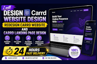 design carrd website design redesign carrd website and carrd landing page design