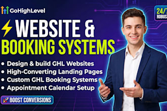 design gohighlevel websites and ghl booking systems for local business
