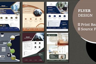 design modern promotional flyers and posters