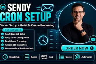 configure sendy cron job and server setup for reliaable  email queue processing