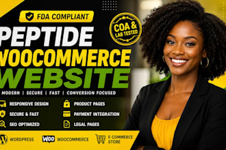 build peptide website research peptide website woocomerce peptide website