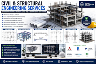 do civil engineering construction drawings structural  plans steel concrete beam