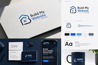 design a professional business logo, brand kit, and social media assets