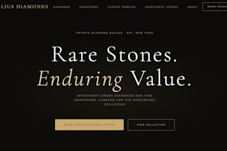 design a luxury jewelry or gemstone website for your business