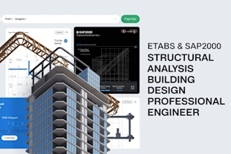 do professional etabs sap2000 structural analysis and design