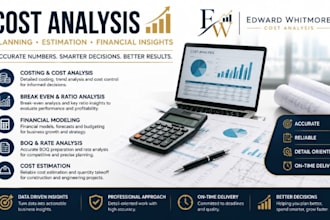 do boq, cost estimation, financial modeling rate analysis and forecasting