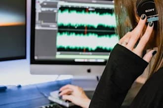 transcribe audio and video files in british english