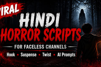 create suspenseful horror scripts with ai images prompts