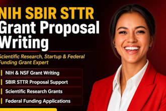 write nih sbir sttr nsf scientific research grant proposals