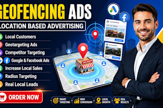 set up high converting geofencing ads, geotargeting ads for local customers