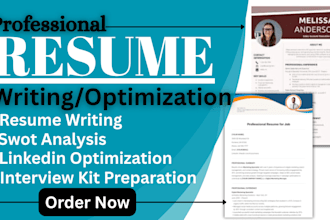 do resume writing and upgrade your resume, cv, cover letter, linkedin