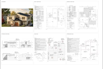 prepare permit plans, floor plan, site plan, elevations for city permits