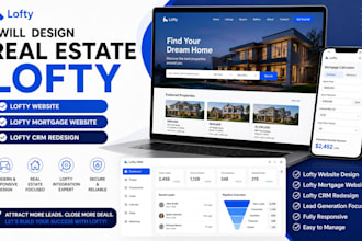 design real estate lofty website lofty mortgage website lofty crm redesign lofty