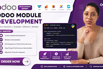 odoo module development odoo customization api integration website python code