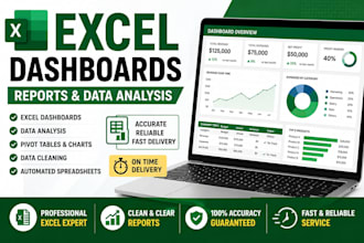 create excel dashboards and reports