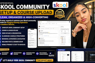 skool community setup course upload skool course skool video upload skool course