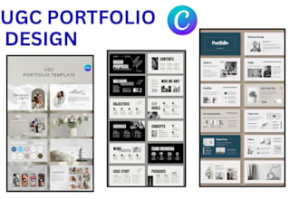 design a high converting ugc portfolio canva website