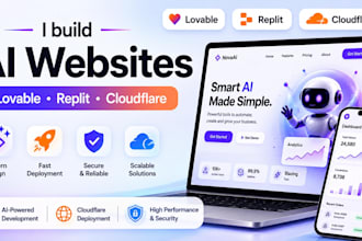 build modern ai website using lovable or replit with cloudflare deployment