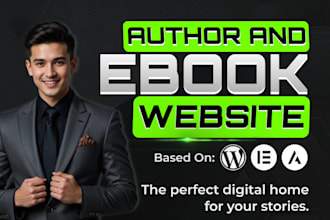 design author website, book author website, ebook website, author landing page