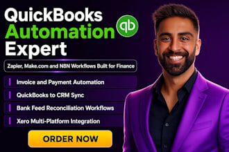 automate quickbooks invoicing, payments and reporting via zapier and make com