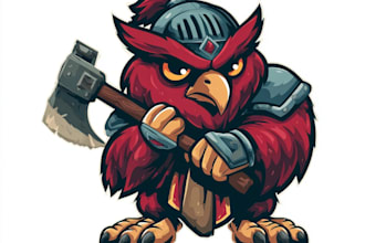 do custom cartoon or mascot logo for your business and brand