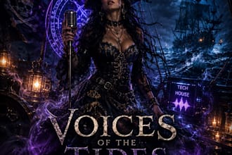 be your female vocalist for sea shanty,  tech house, medieval fantasy, pirate