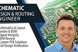 design schematic design for pcb circuits and electronic hardware design