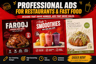 design a crave worthy resturant advertisement