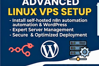 setup linux vps server and deploy self hosted apps or wordpress