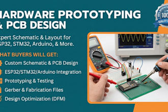 do hardware prototyping schematic pcb design esp32 esp8266 stm32 arduino