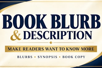 write a compelling book blurb and book description