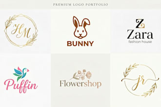 design a unique modern logo for your brand