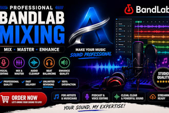 edit, mix, and enhance your  hardcore and bandlab music project