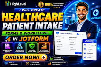 create healthcare patient intake forms and workflows in jotform