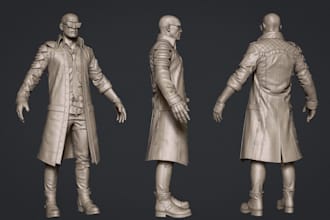 realistic 3d game character stylized 3d character model, aaa character, 3d chibi