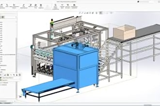 design industrial machinery parts and mechanical cad in solidswork manufacturing
