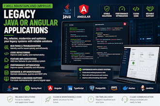 maintain and improve legacy java or angular applications