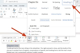 professional clickable toc and toa formatting for word and PDF documents
