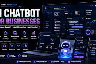 build ai chatbot, saas app, vapi ai with CRM integration for website automation